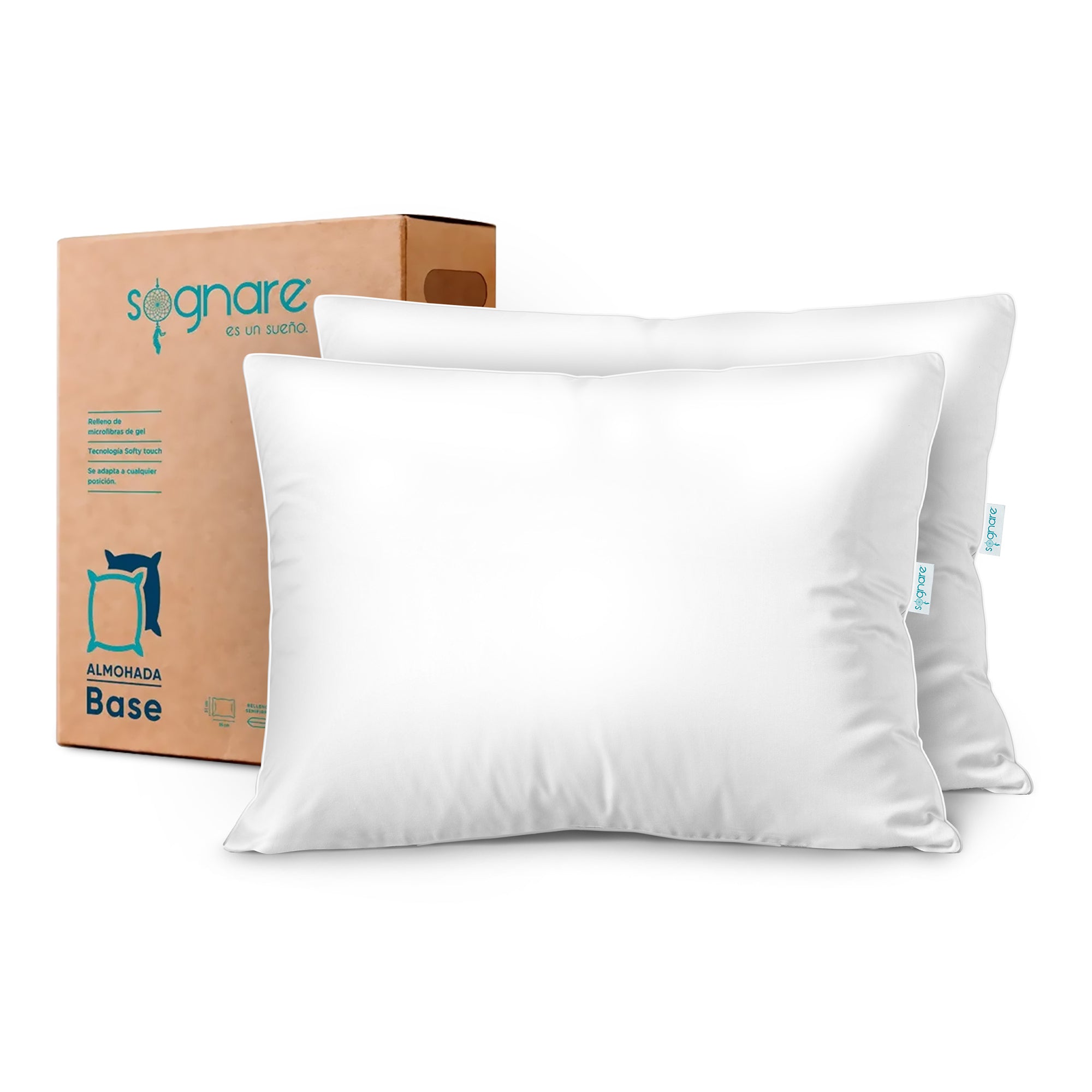 Paquete de 2 Almohadas Sognare® Base